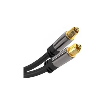 Audio kabel PremiumCord Kabel Toslink M/M, 6mm, 3m, černá