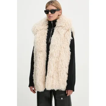 Dámská vesta Vesta Nanushka RIED béžová barva, NU24FWTP40371, XS, 01X