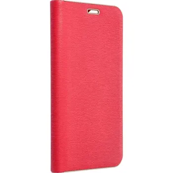 Pouzdro na mobilní telefon Pouzdro Forcell Knížkové s hliníkovým rámem LUNA Book SAMSUNG A05 red