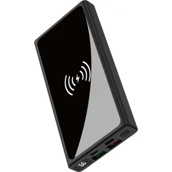 Powerbanka XO Design PR141 Powerbank 10 000 mAh 22,5W Quick Charge 3.0 s Bezdrátovým nabíjením Black