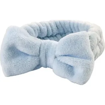 Čelenka Retro látková čelenka na make-up | vlasový doplněk, čelenka pro ženy - modrá mašle