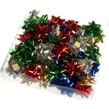 Stuha Rozeta samolepicí metal mix / 2,5 cm