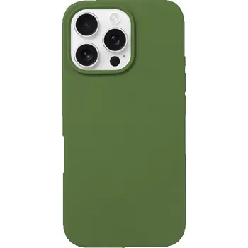 Pouzdro na mobilní telefon Silikonový kryt pro iPhone 16 Pro - olivový