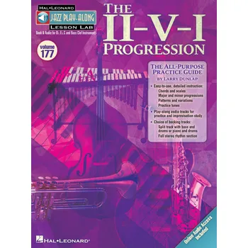 Hudebniny Jazz Play Along 177 - LESSONS LAB (The II-V-I Progression)+ Audio Online