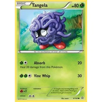 Karetní hra Pokémon PRC 004/160 Tangela - Primal Clash Stav: Excellent, Verze: NORMAL