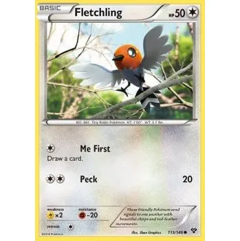 Sběratelská karetní hra Pokémon XY 113/146 Fletchling - XY Stav: Excellent, Verze: NORMAL
