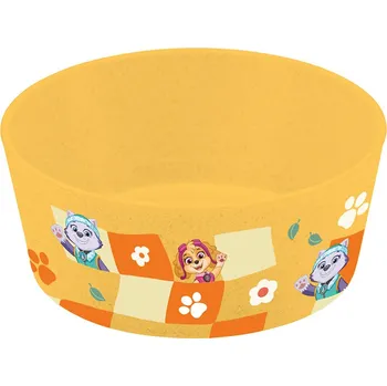 Dětská miska CONNECT Tlapková Patrola, 400 ml, žlutá, KOZIOL