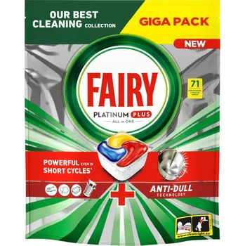 Tableta do myčky Fairy Platinum Plus All in One kapsle do myčky 71 ks