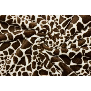 Coral fleece Soft - Zvířecí vzor žirafa