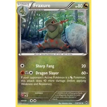 Sběratelská karetní hra Pokémon BKT 110/162 Fraxure - BREAKthrough Stav: Excellent, Verze: NORMAL
