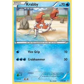 Karetní hra Pokémon GEN 021/083 Krabby - Generations Stav: Excellent, Verze: NORMAL