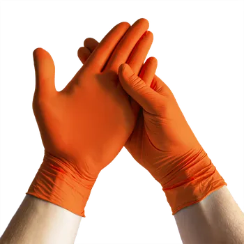 Pracovní oblečení Espeon Nitrilové rukavice EXTRA STRONG - oranžové extra silné (2 ks) Velikost: L
