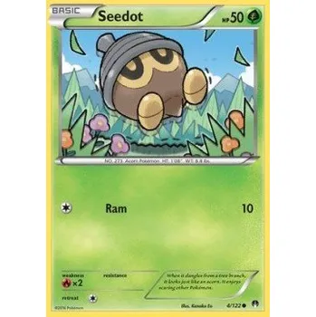 Karetní hra Pokémon BKP 004/122 Seedot - BreakPoint Stav: Excellent, Verze: REVERSE HOLO