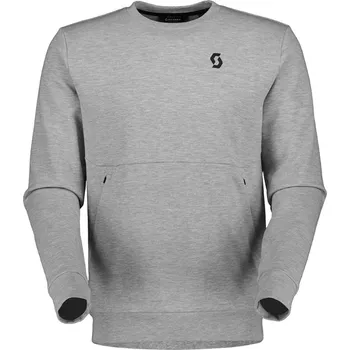 Cyklistická bunda SCOTT mikina - TECH CREWNECK - šedá