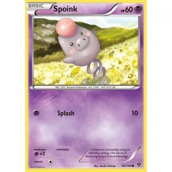 Sběratelská karetní hra Pokémon XY 049/146 Spoink - XY Stav: Excellent, Verze: REVERSE HOLO