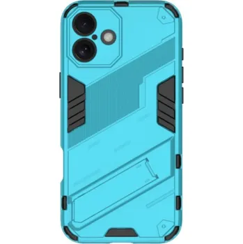 Pouzdro na mobilní telefon Odolný ochranný kryt se stojánkem pro iPhone 16 - modrý