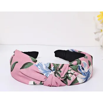 Čelenka Čelenka široká pro dámy a dívky | dámská čelenka | vlasové doplňky - styl 7-růžový