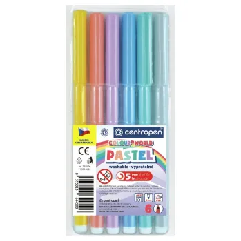 Popisovače Centropen PASTEL 7550/6 - sada 6 ks