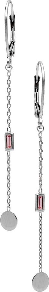 Zlaton Náušnice žluté zlato s kamenem visací 5.6cm 1.2g 000061610248