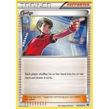 Sběratelská karetní hra Pokémon BKT 143/162 Judge - BREAKthrough Stav: Excellent, Verze: REVERSE HOLO