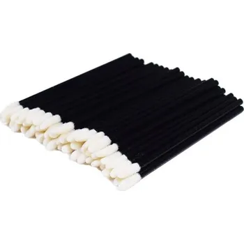 Kosmetický štětec 50 kusů štětců na líčení a řasy | štětce na make up, kartáčky na řasy 50 ks - Černý