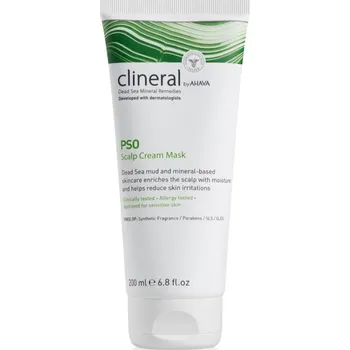 Vlasová regenerace AHAVA Clineral PSO intenzivní hydratační maska pro podrážděnou pokožku hlavy 200 ml