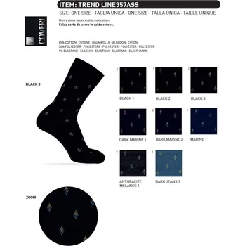 Dámské punčochy Ponožky pánské TREND LINE 357 tmavé Enrico Coveri Velikost: UNI