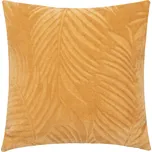 Atmosphera Dekorační flanelový polštář ZOA, 40 x 40 cm, žlutý