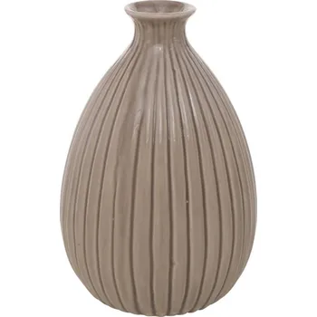 Váza Boltze Home Dekorační porcelánová váza Pilar, 15 cm, taupe