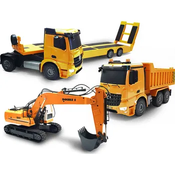 RC model auta Výhodný RC set stavebních strojů 2+1