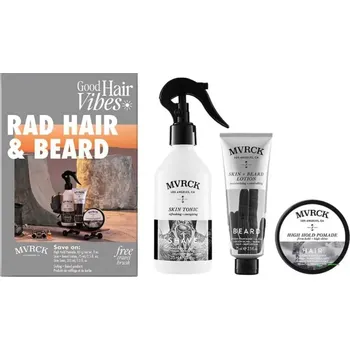 Kosmetická sada Paul Mitchell Mvrck Rad Hair &amp; Beard - Hydratační mléko 75 ml + pomáda 85g + tonic 215 ml Dárková sada