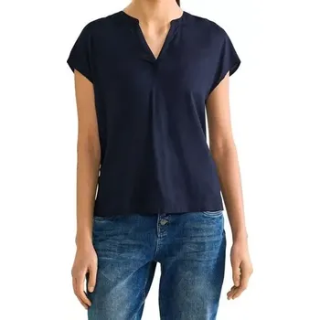 Modrá viskózová halenka Street One (Dámská příjemná blůza značky Street One)