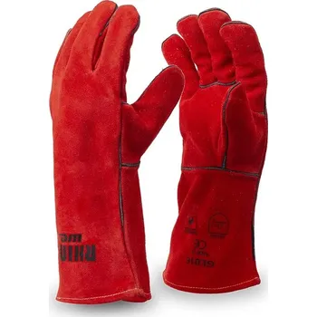 Pracovní rukavice Rukavice zváračské červené dlhé Rhino 11