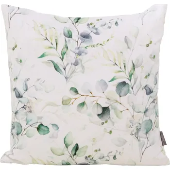 Boltze Home Bavlněný polštář se vzorem listů, EUKANA, 45 x 45 cm