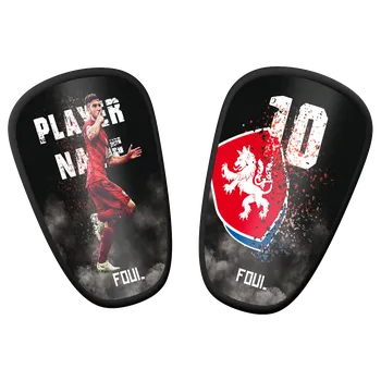 Fotbalový chránič FOUL s.r.o. s vlastním designem černá UK 17 cm