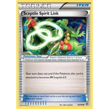 Sběratelská karetní hra Pokémon AOR 080/098 Sceptile Spirit Link - Ancient Origins Stav: Excellent, Verze: NORMAL