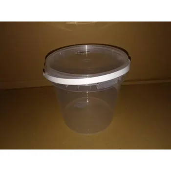 kbelík PP KBELÍK 3,6L KULATÝ S POJISTKOU VČ. VÍKA TRANSPARENTNÍ/1000KS PALETA