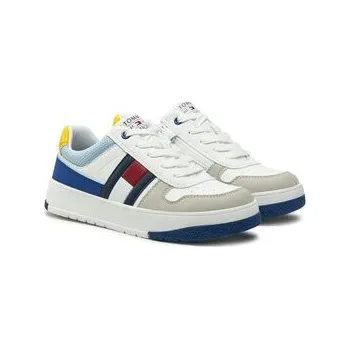 Dámské tenisky Sneakersy Tommy Hilfiger Flag Low Cut Lace-Up Sneaker T3X9-33863-1269 S Bílá 38