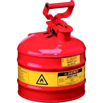 Kanystr BEZPEČNOSTNÍ KANYSTR NA HOŘLAVINY TYP I, 7,6 L (PRŮM. 241X VÝŠKA 343 MM)