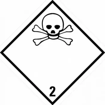 Značení ADR NÁLEPKA SAMOLEPÍCÍ - TOXICKÉ PLYNY Č.2 (10 X 10CM) OZN. 290024