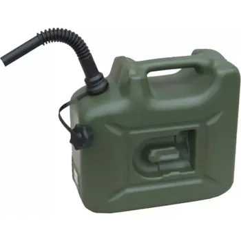 Kanystr PE KANYSTR 10 L ZELENÝ NA PHM UN UZÁVĚR + VÝPUSTNÁ HUBICE 801000