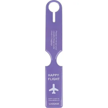 Stylový štítek na kufr - Fialová