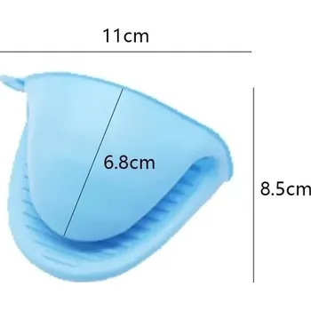 Chňapka Silikonové protiskluzové kuchyňské chňapky | tepelně odolné chňapky - 2ks modré