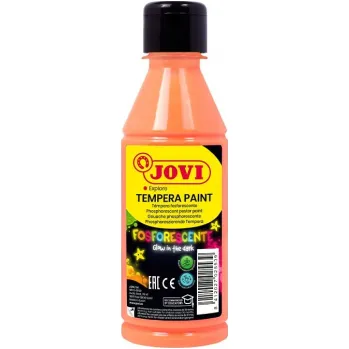 Tekuté temperové barvy JOVI PREMIUM v lahvi - 250 ml / neon oranžová