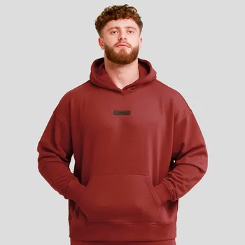 Pánská mikina GymBeam Unstoppable Hoodie Red XXL
