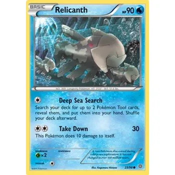 Sběratelská karetní hra Pokémon AOR 023/098 Relicanth - Ancient Origins Stav: Excellent, Verze: NORMAL
