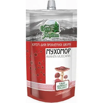 Tělový krém SÍLA KARPAT Krém na problematickou pokožku AMANITA-MUCHOMŮRKA