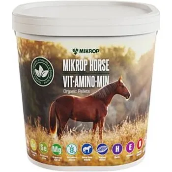 Krmivo pro koně MIKROP Horse - Vit-amino-min - Granulovaný doplněk s aminokyselinami, vitamíny a minerály balení 6.5 kg