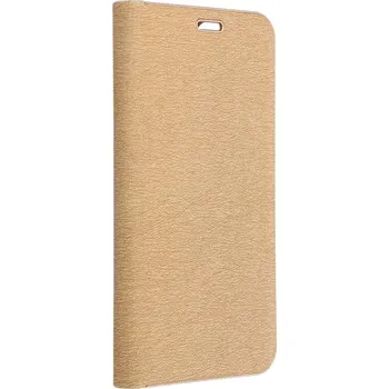 Pouzdro na mobilní telefon Pouzdro Forcell Knížkové s hliníkovým rámem LUNA Book SAMSUNG A25 5G gold