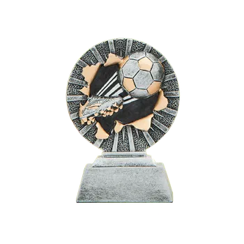 Fotbalová plastika trofej kopačka a míč